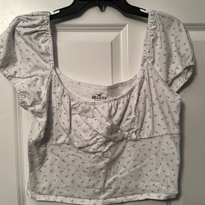 Hollister White Crop Top
